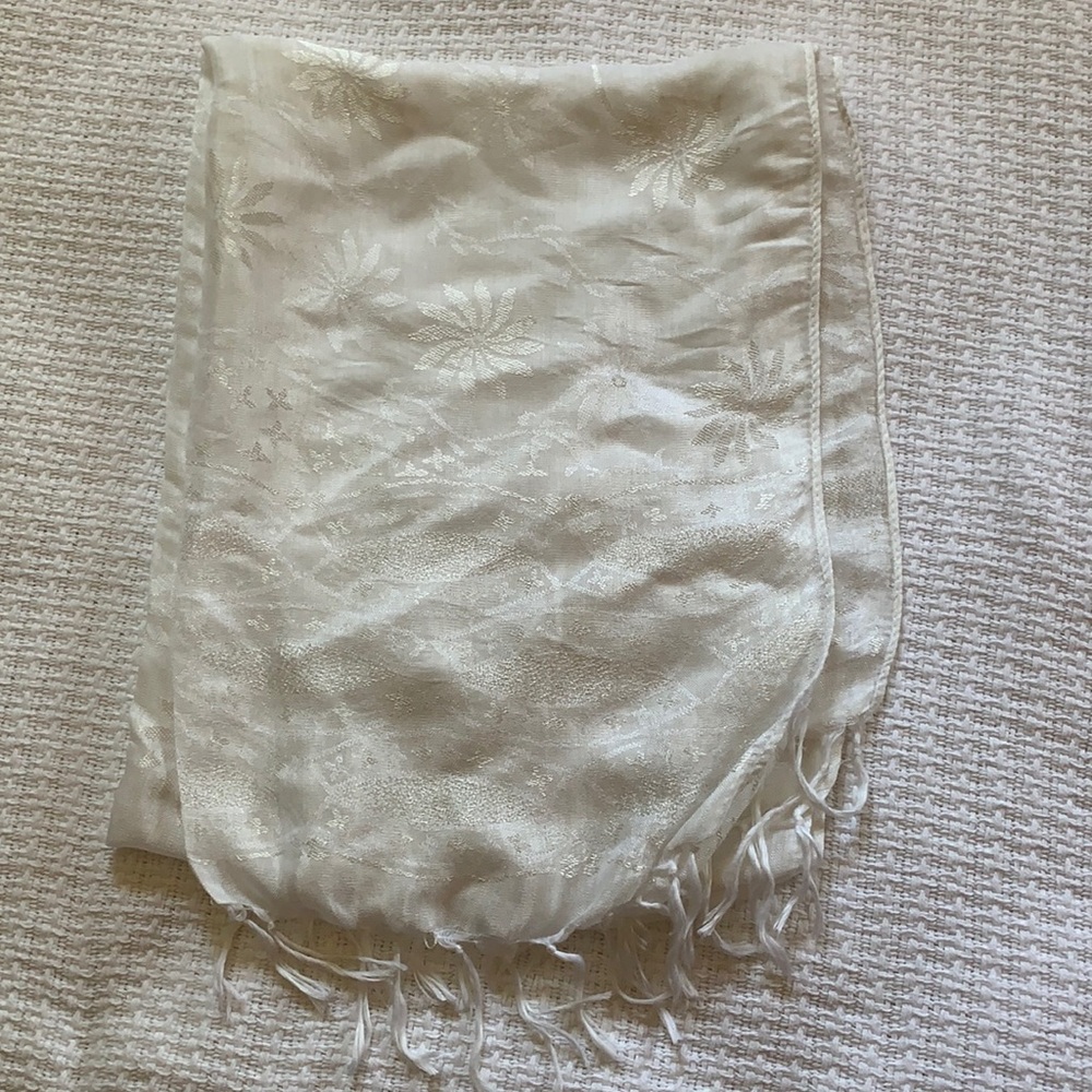 White scarf
